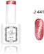Jlac Ημιμόνιμο Βερνίκι Νυχιών 441 με Glitter 15ml