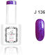 Jlac Ημιμόνιμο Βερνίκι Νυχιών 136 με Glitter 15ml