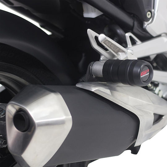 Moto Discovery Motorcycle Exhaust Protector Black