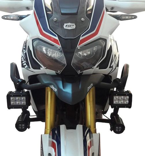 GP Kompozit GPK Motorcycle Headlight Protector Honda Africa Twin CRF1000L Black