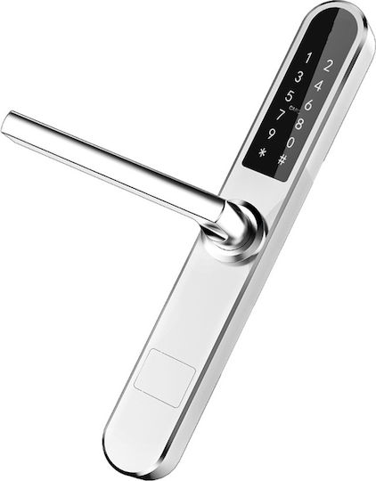 N.S.KEY Ηλεκτρονική Κλειδαριά με Bluetooth Ασημί