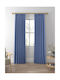 Curtain with Pencil Pleat Blue 285x280cm