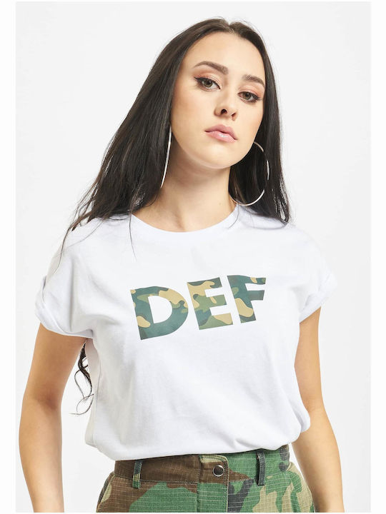 Def Γυναικείο T-shirt Λευκό