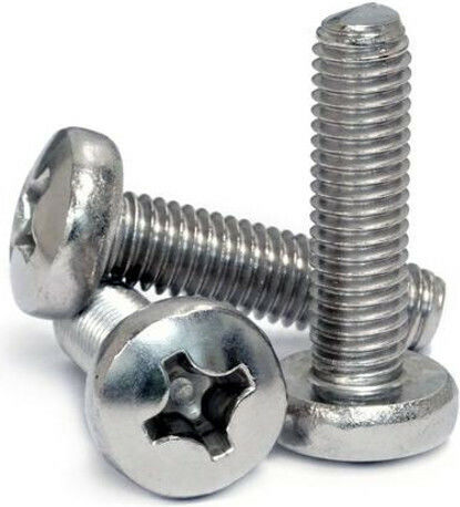 Machine Screw Phillips Galvanized DIN 7985 with Diameter M2.5 and Length 10mm 100pcs