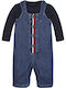 Tommy Hilfiger Set Babystrampler Langärmliges mit Hose Blau 2Stück