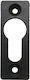 Rosette - Door Escutcheon Black