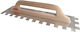 Ariston Σπάτουλα Πλακιδίων Inox Οδοντωτή 480x130mm με Ξύλινη Λαβή K.10244