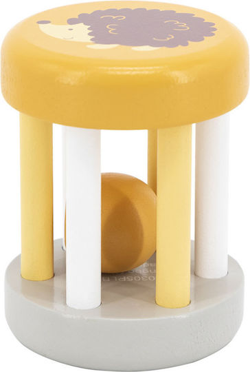 Viga Toys Wooden Rattle Cylinder - Hedgehog Yellow