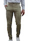 Pantaloni Bărbați Chino Kaki