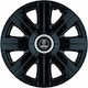 Jestic Set Capace De Roți Auto Compatibile Cu Saab 4 Bucăți 14 Negru/Negru