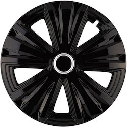 Jestic Car Hubcaps 15 Inch 1 Piece Black 001-29678