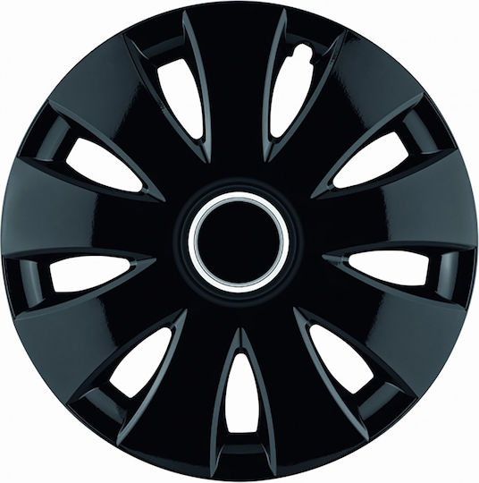 Jestic Car Hubcap Set Aura 14" 1pc Black