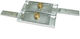 Recessed Lock Rollo with Cylinder and Center 70mm Silver Right