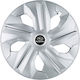 Jestic Set Capace de Roți Auto Compatibile Subaru 4 Bucăți 15 Argintii/Argintii