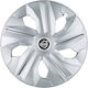Jestic Car Hubcap Set with Volvo Emblem 15" 4pcs Silver