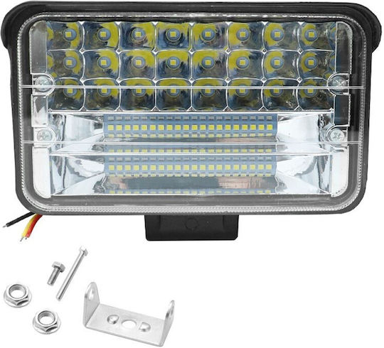 Rectangleς Waterproof Headlights Car LED 12V 192W with White Lighting 1pcs