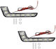 Waterproof Foglights Car in Bar Shape LED Mazda 5 12V 15cm with White Lighting 2pcs