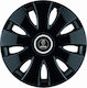 Jestic Set Capace De Roți Auto Compatibile Saab 4 Bucăți 14 Negru