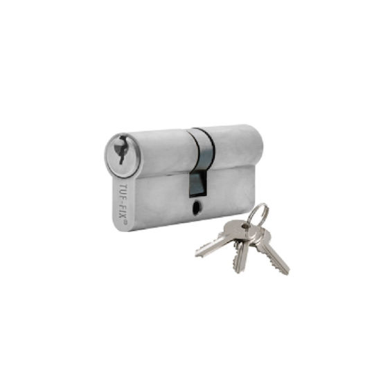 Lock Cylinder 54mm with 3 Keys Gold