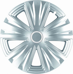 Jestic Hubcap 15" 1 Piece Silver 001-29633
