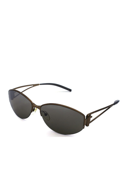 Fendi Damen Sonnenbrille mit Braun Metall Gestell und Braun Linse SL7642 R09