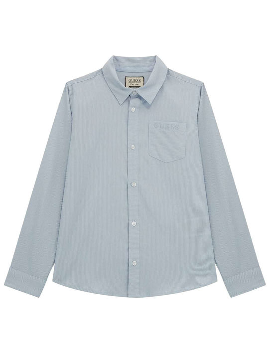 Guess Kids Shirt Light Blue