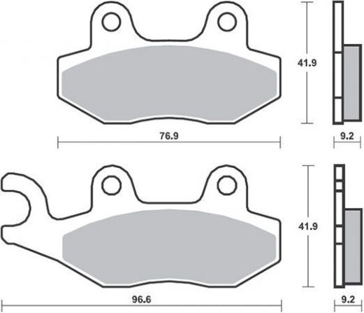 SBS Motorcycle Brake Pads for Kymco Agility 50