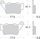 SBS Motorcycle Brake Pads Rear for Aprilia Pegaso 650 Yamaha XT 660