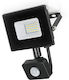 Heda Waterproof LED Flood Light 30W Cold White 6300K with Motion Sensor IP65