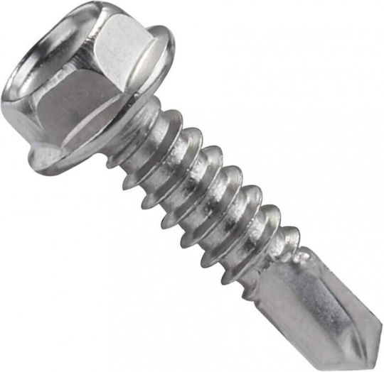 Selbstschneidend Bohrschraube Sechseck Verzinkt DIN 7504Κ mit Durchmesser M5.5 und Länge 38mm 100Stück