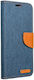 Blue Star Book Fabric Navy Blue (Redmi 12C)