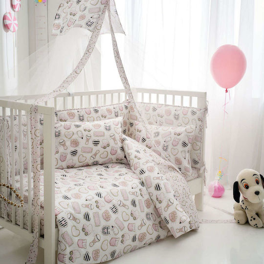 Vesta Home Cotton Baby Quilt 120x160cm Pink