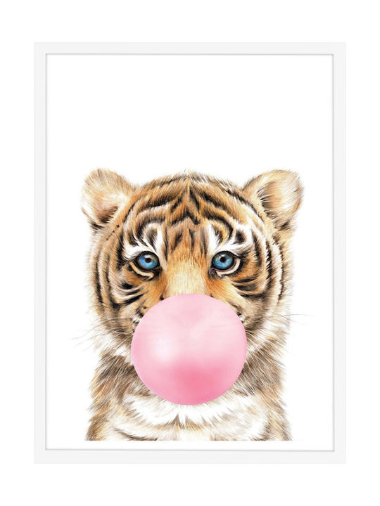 Walls Kids Framed Wall Painting Little Tiger Wi...