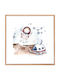 Walls Kids Wall Art Boy Astronaut with White Frame 20x20cm