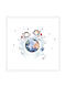 Walls Kids Wall Art Frame with Little Astronauts and White Frame Wooden 20x20cm