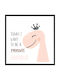 Walls Kids Wall Art Dinosaur Crown with Black Frame 20x20cm Walls-103462-02-10-020-020