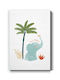 Walls Kids Wall Art Elephant in Nature on Canvas 15x20cm