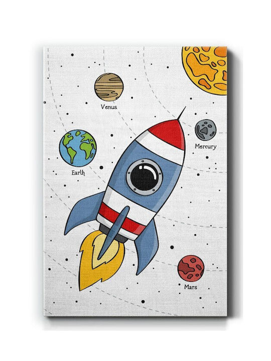 Walls Kids Wall Art Space Journey on Canvas 60x90cm
