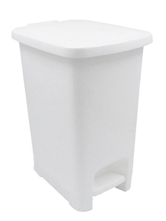 Plastic Toilet Bin 10lt White