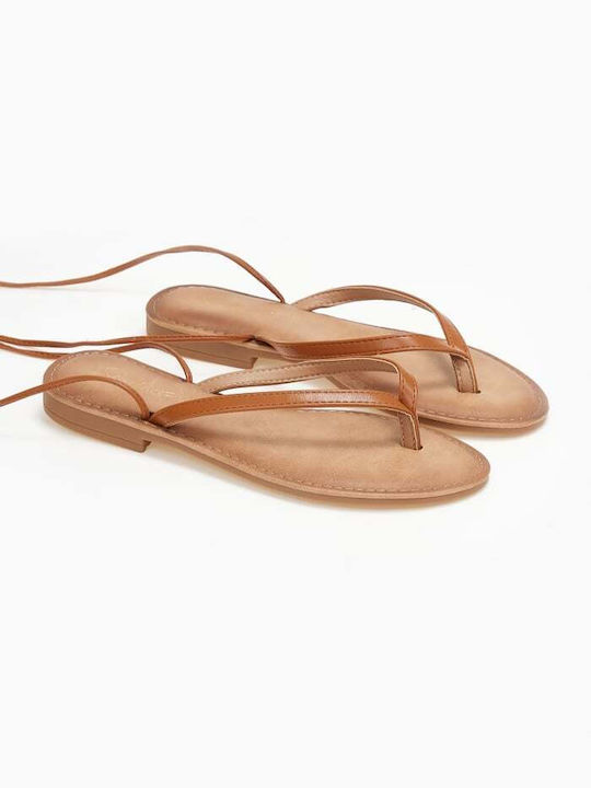 Issue Fashion Lace-Up Women's Sandals Tabac Brown