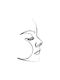Walls Αφίσα Art Line Woman Profile 20x20cm