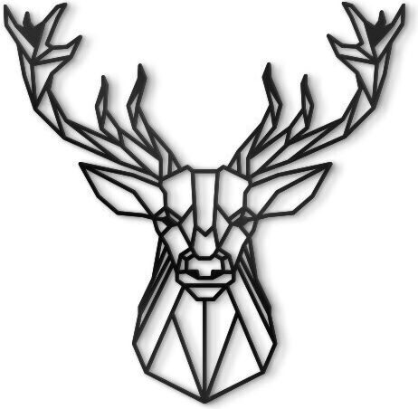 Walls 3D Διακοσμητική Σιλουέτα Reindeer από Πλαστικό 70x70cm