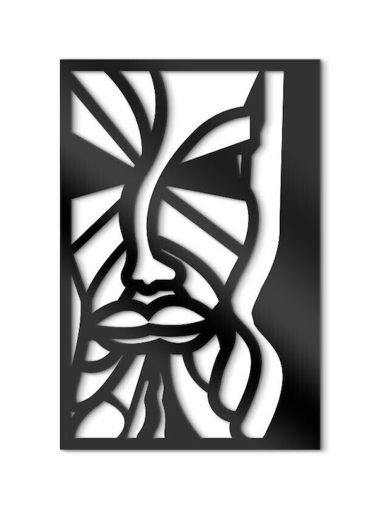 Walls 3D Wall Decor Silhouette Face Made of Woo...
