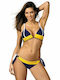 Marko Bikini Set Bra & Slip Bottom with Laces Blue