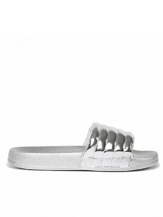 Louizidis Synthetic Leather Women's Sandals Silver