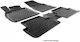 Perflex Set of Front and Rear Mats 4pcs Tray Type for Peugeot 208 2012-2019 Black