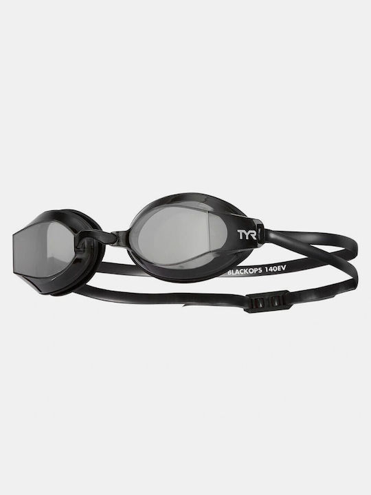 Tyr BLACKOPS Γυαλιά Κολύμβησης Ενηλίκων με Αντιθαμβωτικούς Φακούς Μαύρα