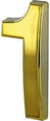 Thirard Hausnummer 1 in Gold Farbe 5cm 00967201 Thirard Hausnummer 1 in Gold Farbe 5cm 00967201
