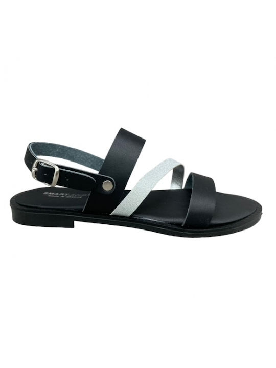 Smart Steps Women's Sandals with Ankle Strap Black