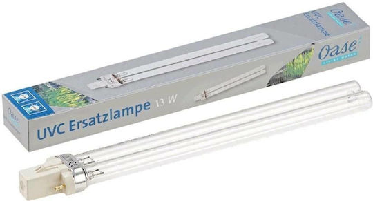Oase UVC UV-Lampe für Aquariumbeleuchtung mit Weiß Licht 13W